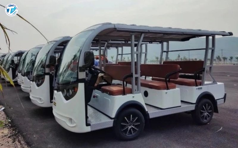 Xe điện 4 bánh người lớn dùng để chở nhiều hành khách hoặc di chuyển trong khu du lịch, khu đô thị
